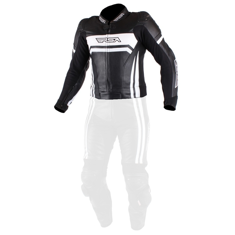 Muške motociklističke jakne RSA Virus Black and White rasprodaja