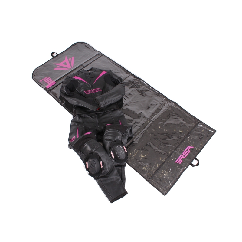 Dámská kombinéza na motorku RSA Destiny 2 černo-růžová výprodej