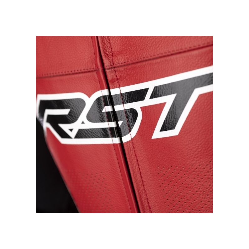 RST Tractech Evo 4 CE jednodijelno motociklističko odijelo crno-bijelo-crveno rasprodaja