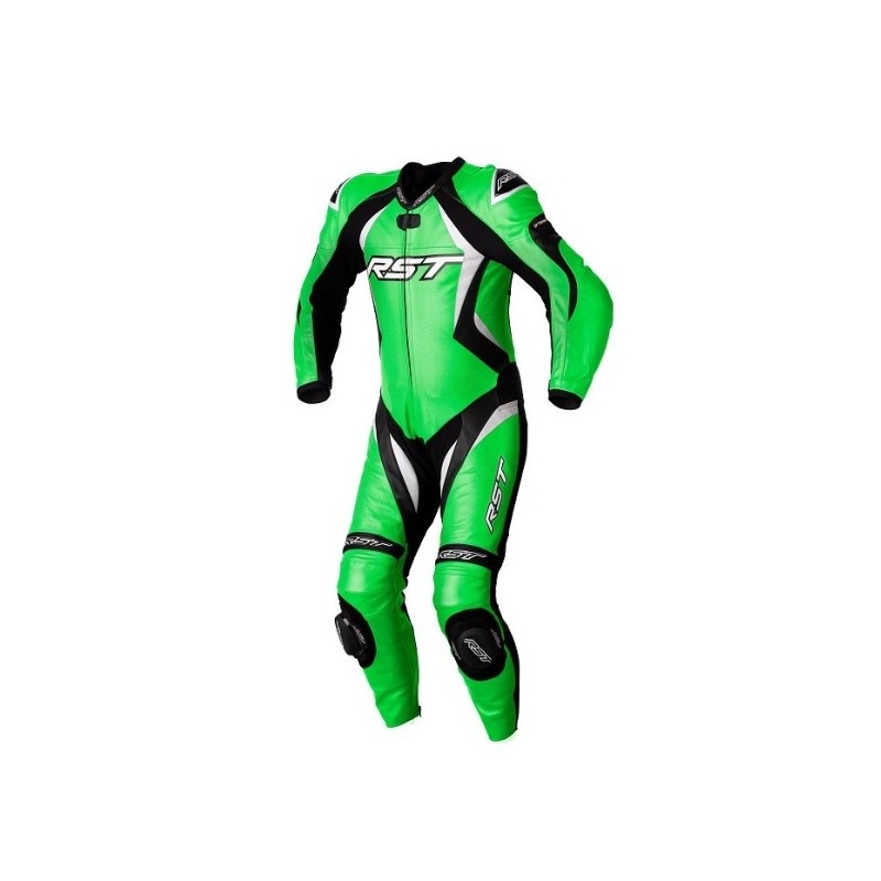 RST Tractech Evo 4 CE jednodijelno motociklističko odijelo crno-bijelo-zeleno rasprodaja