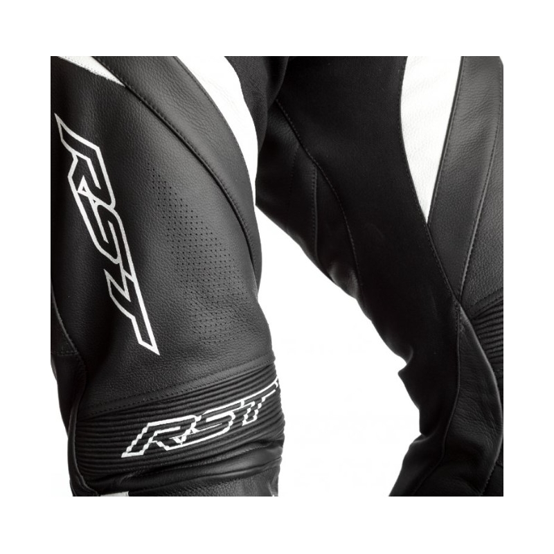 RST Tractech Evo 4 CE jednodijelno motociklističko odijelo crno-bijelo-zeleno rasprodaja