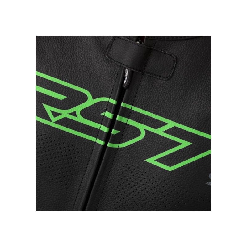 RST S1 CE Jednodijelno motociklističko odijelo Crno-Sivo-Fluo Zeleno rasprodaja