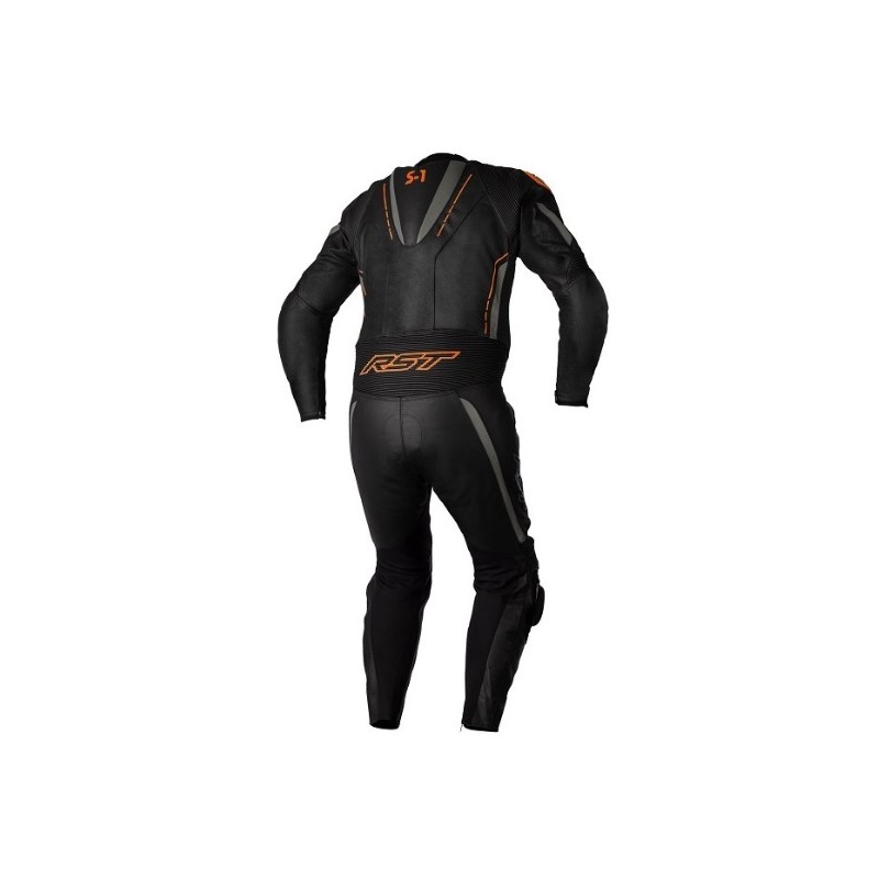 RST S1 CE jednodijelno motociklističko odijelo crno-sivo-fluo narančasto rasprodaja