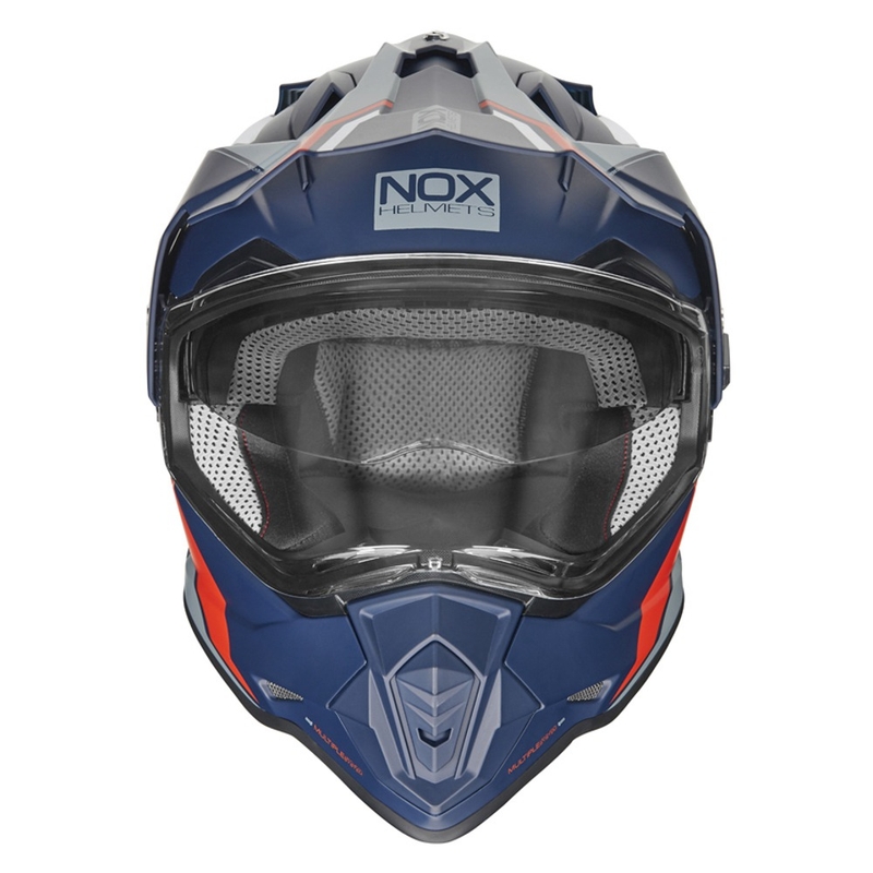 Enduro kaciga NOX N312 BLOCK 2022 sivo-bijelo-crveno-plava