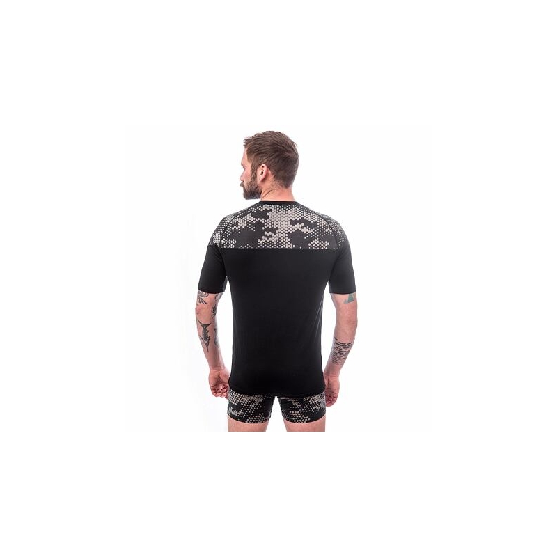 Sensor Merino Impress muška termo majica crno-siva rasprodaja