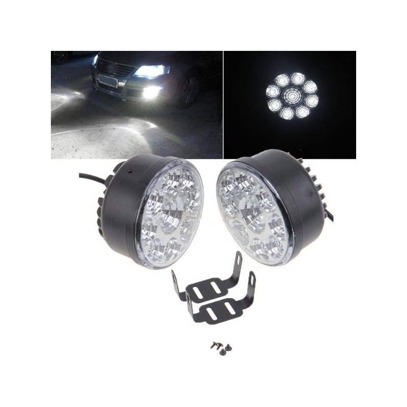 Dnevna svjetla Superlight DRL 9 LED okrugla