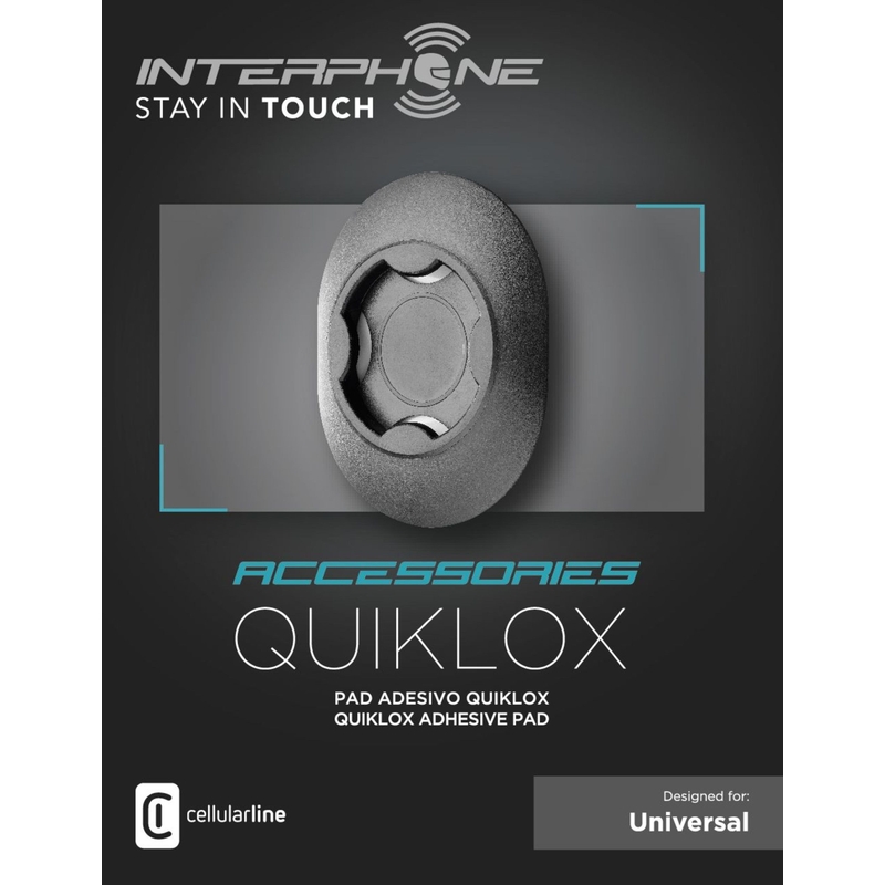 Interfon SMQUIKLOXPAD ljepljiva baza za QUIKLOX držače crna