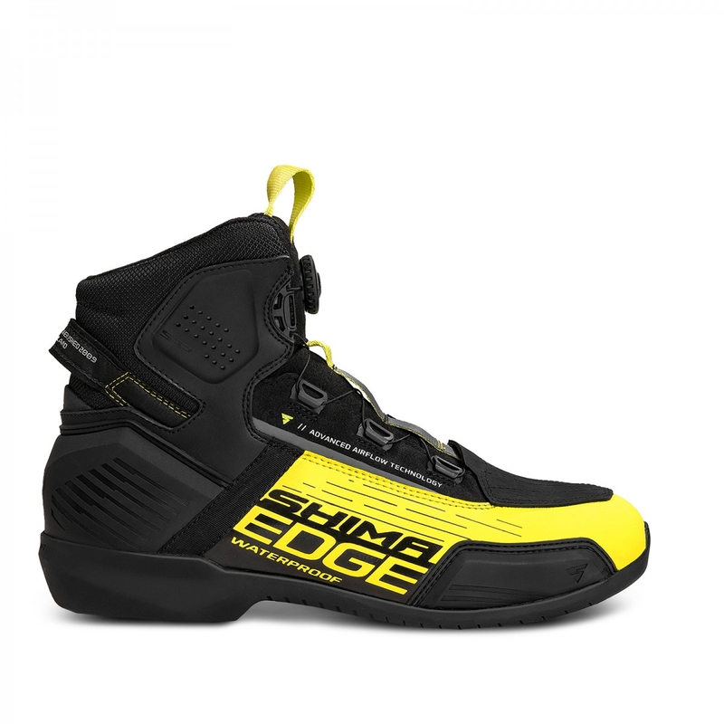 Motociklističke čizme Shima Edge WP Black-Fluo Yellow