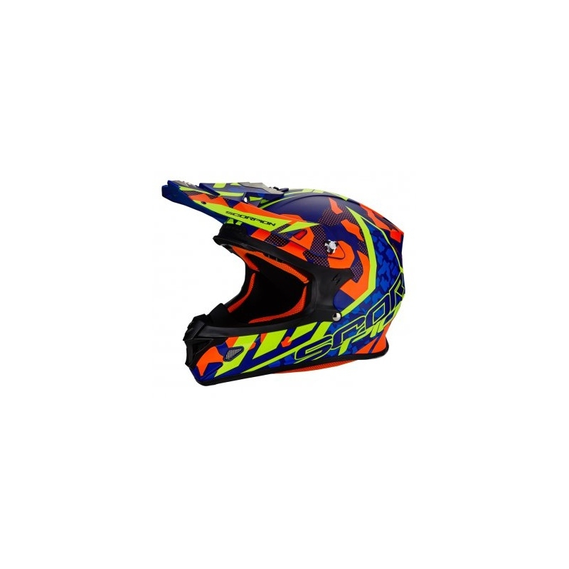 Scorpion VX-21 Air Furio Motocross kaciga Blue-Orange-Fluo Yellow rasprodaja