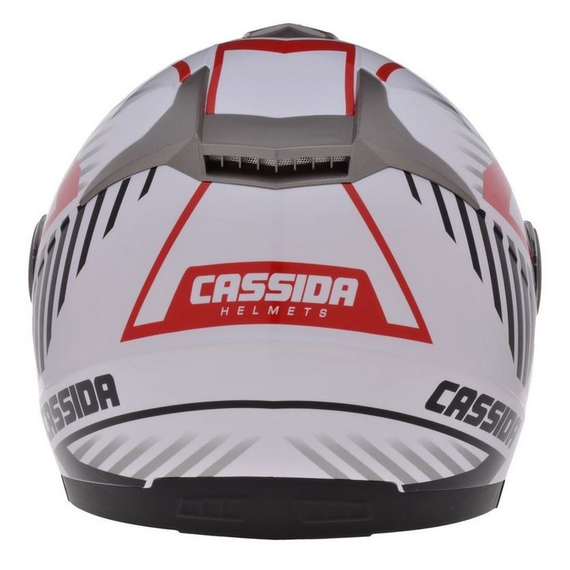 Kaciga za motor Cassida Magnum crno-bijelo-crvena