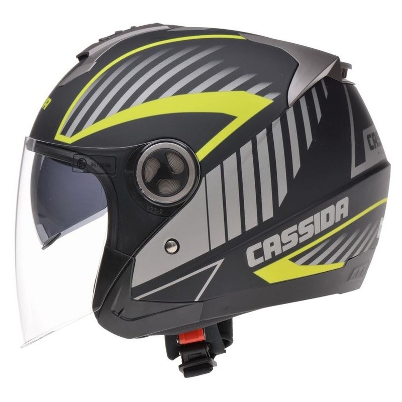 Kaciga za motor Cassida Magnum crno-sivo-fluo žuta