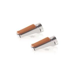 Stupačky bez adaptérů PUIG SPORT VINTAGE stříbrná