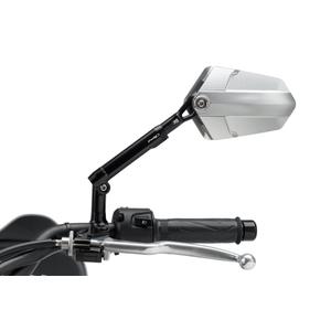 Zpětné zrcátko PUIG Xplorer černá / eloxovaný hliník levý