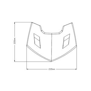 Frontal cover PUIG matná černá