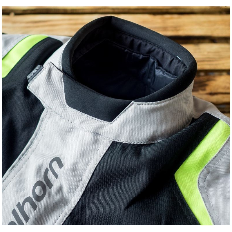 Ženska moto jakna Rebelhorn Hiker Pro sivo-crna-fluo žuta rasprodaja
