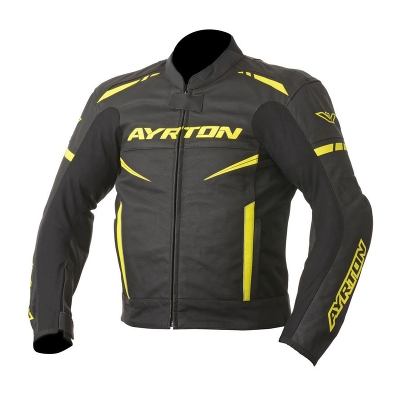 Motociklistička jakna Ayrton Raptor crno-fluo žuta rasprodaja