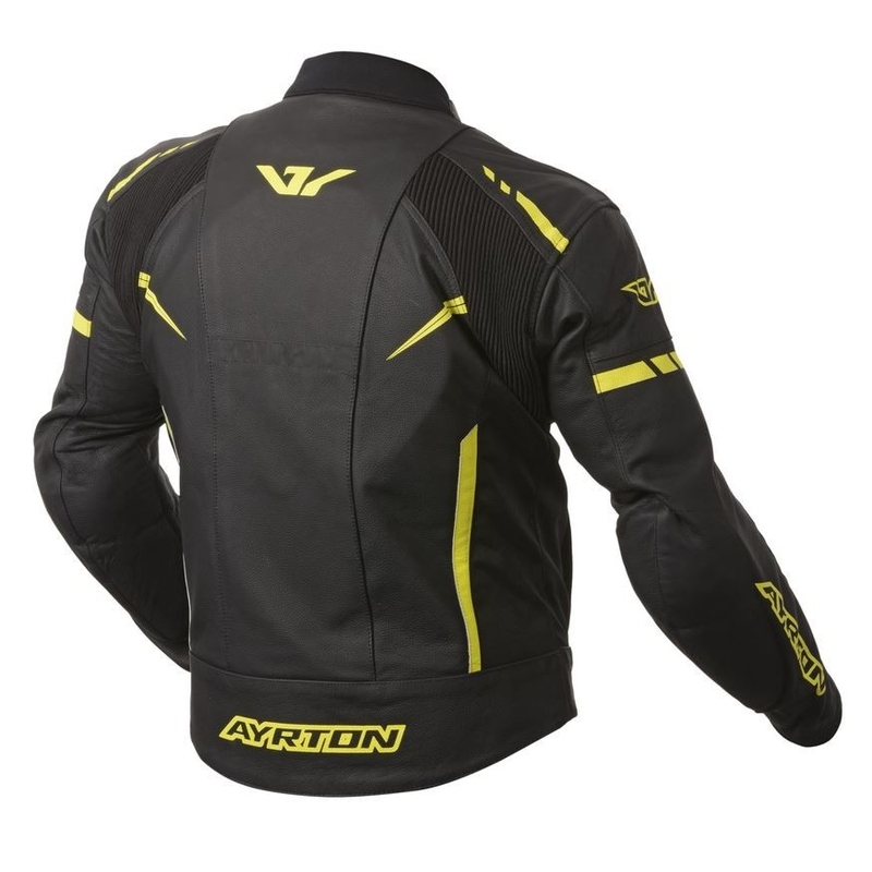 Motociklistička jakna Ayrton Raptor crno-fluo žuta rasprodaja