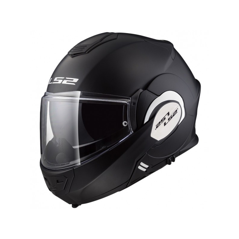 LS2 FF399 Valiant preklopna motociklistička kaciga crna mat rasprodaja