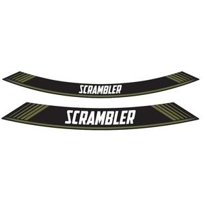 Linka na ráfek PUIG SCRAMBLER zelená linky na ráfek - sada 8ks