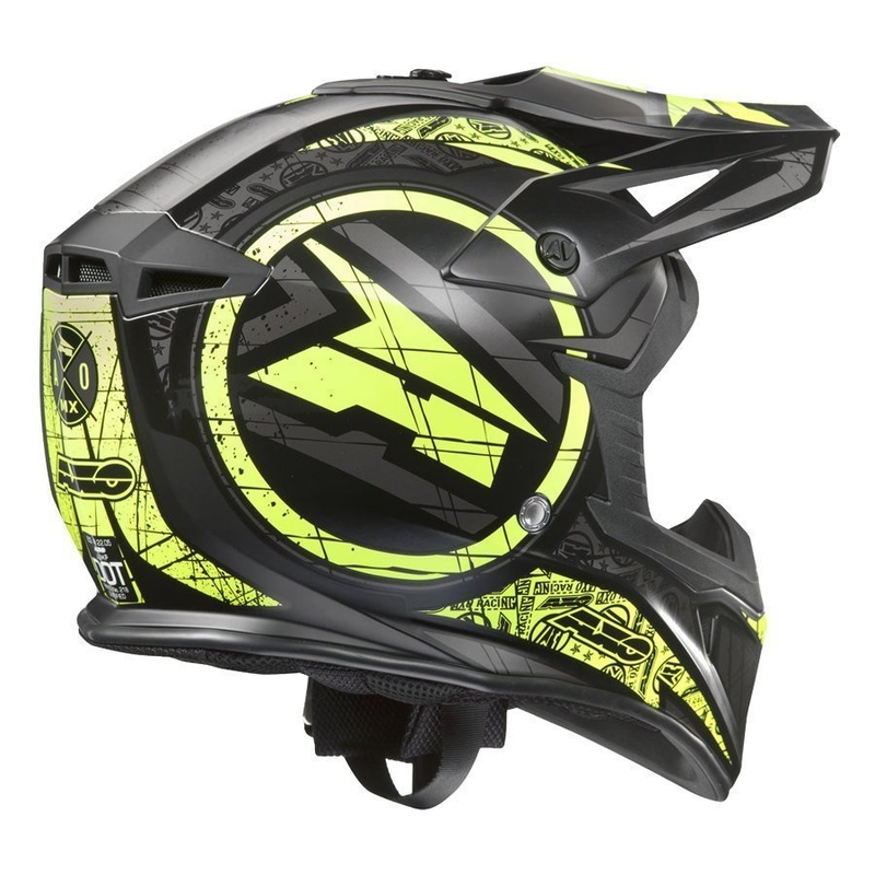 AXO Jump Motocross kaciga Black-Fluo Yellow rasprodaja
