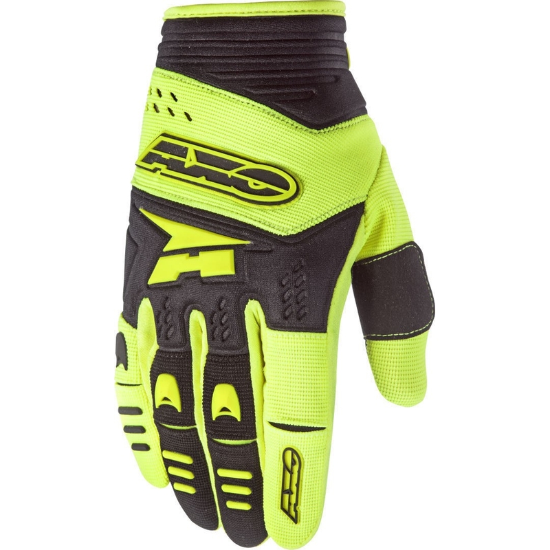 AXO Padlock Motocross Gloves Yellow-Crne rasprodaja