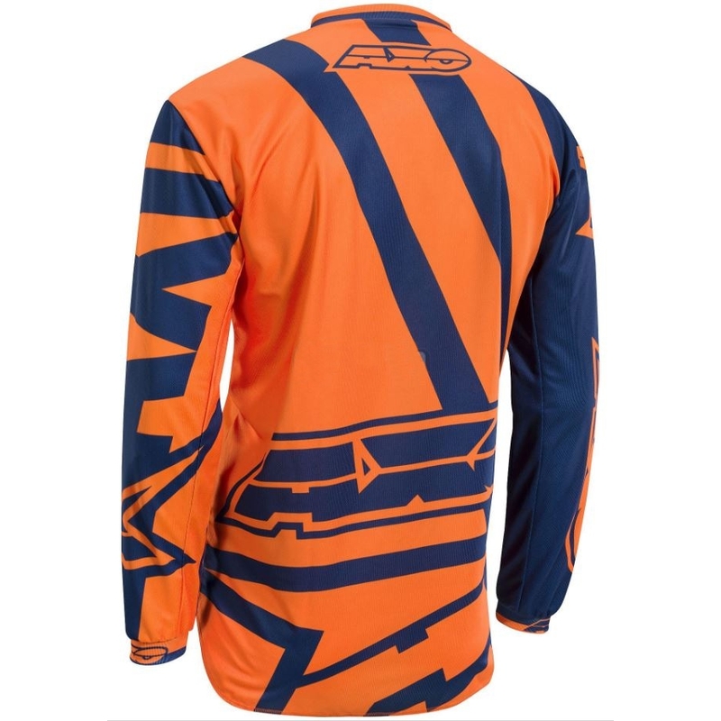 Motocross Jersey AXO Motion 4 Jersey Blue-Fluo Orange rasprodaja