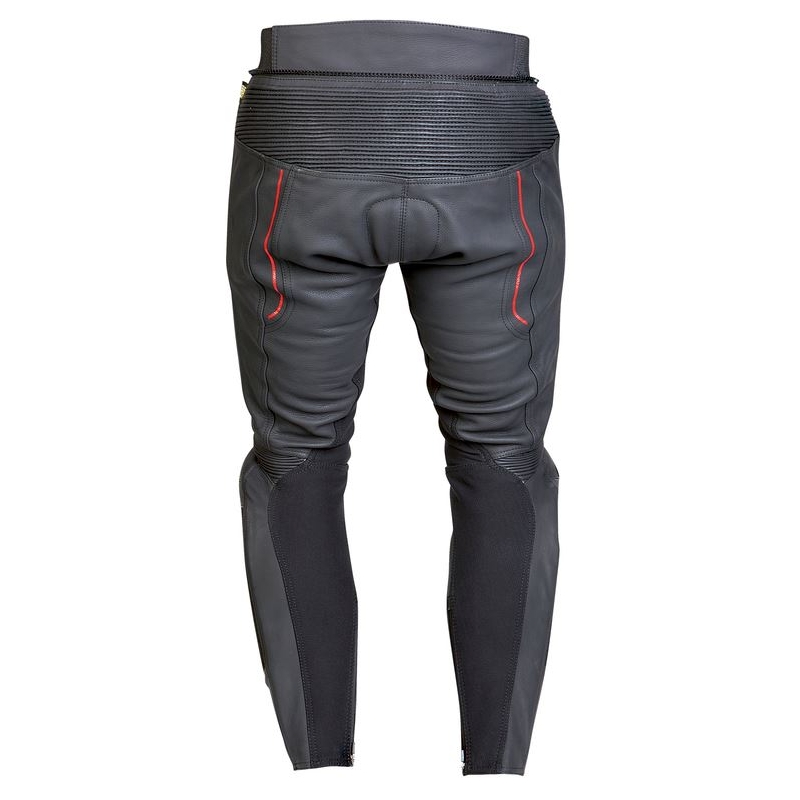 Kožne motociklističke hlače Ozone Grip crne
