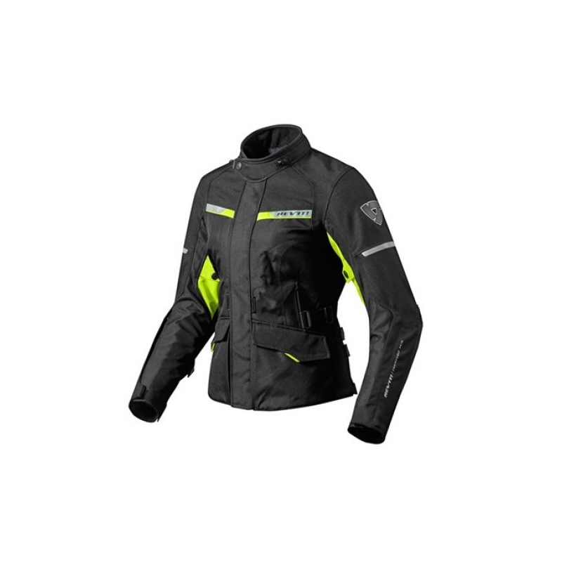 Ženske Revit Outback 2 crno-fluo žute motociklističke jakne rasprodaja