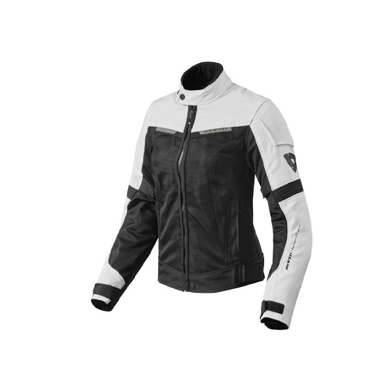 Ženska moto jakna Revit Airwave 2 bijelo-crna rasprodaja