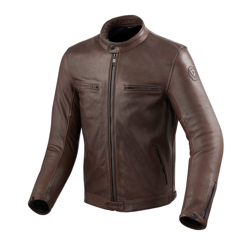 Revit Gibson kožna motociklistička jakna smeđa rasprodaja