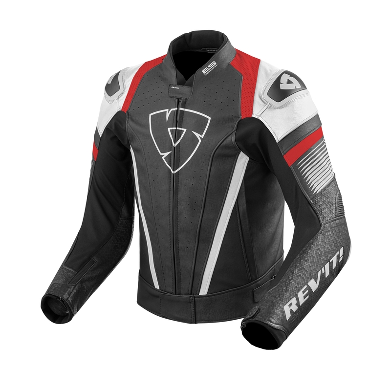 Revit Spitfire motoristička jakna bijelo-crvena rasprodaja