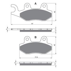 Brzdové destičky GOLDFREN S33 OFF-ROAD