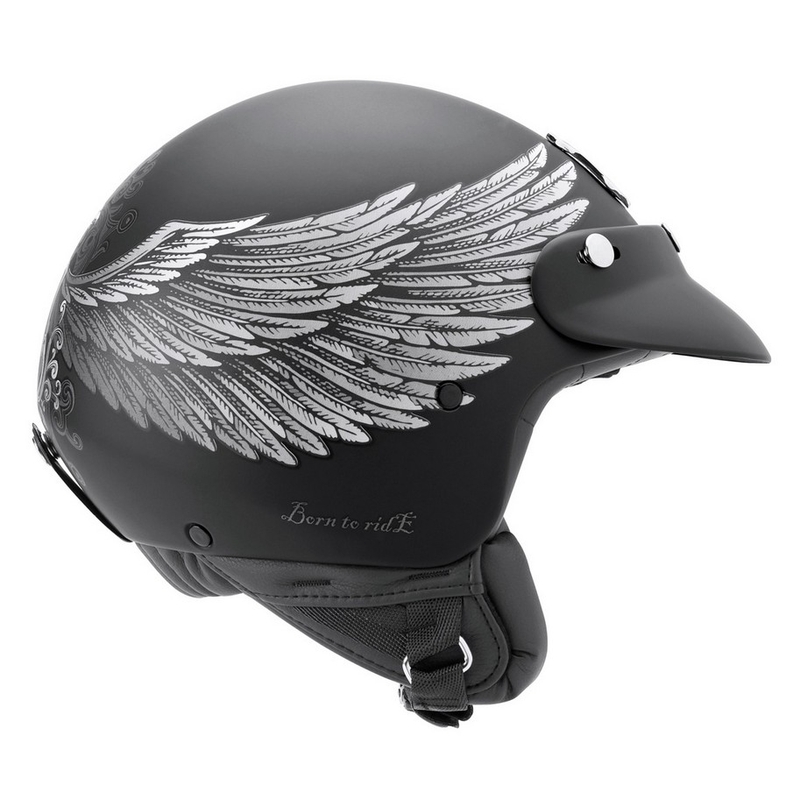 Otvorena motociklistička kaciga Nexx X.60 Eagle Rider crno-srebrna rasprodaja