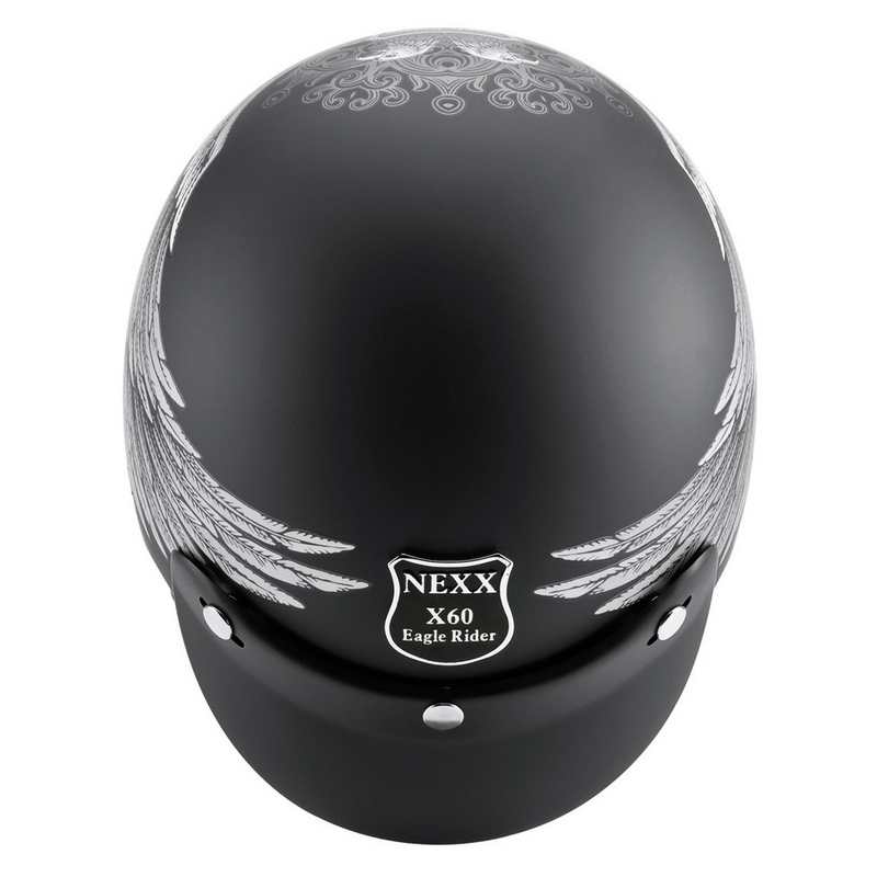 Otvorena motociklistička kaciga Nexx X.60 Eagle Rider crno-srebrna rasprodaja