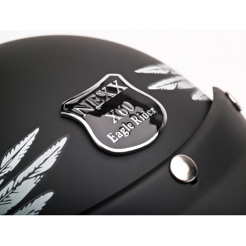 Otvorena motociklistička kaciga Nexx X.60 Eagle Rider crno-srebrna rasprodaja