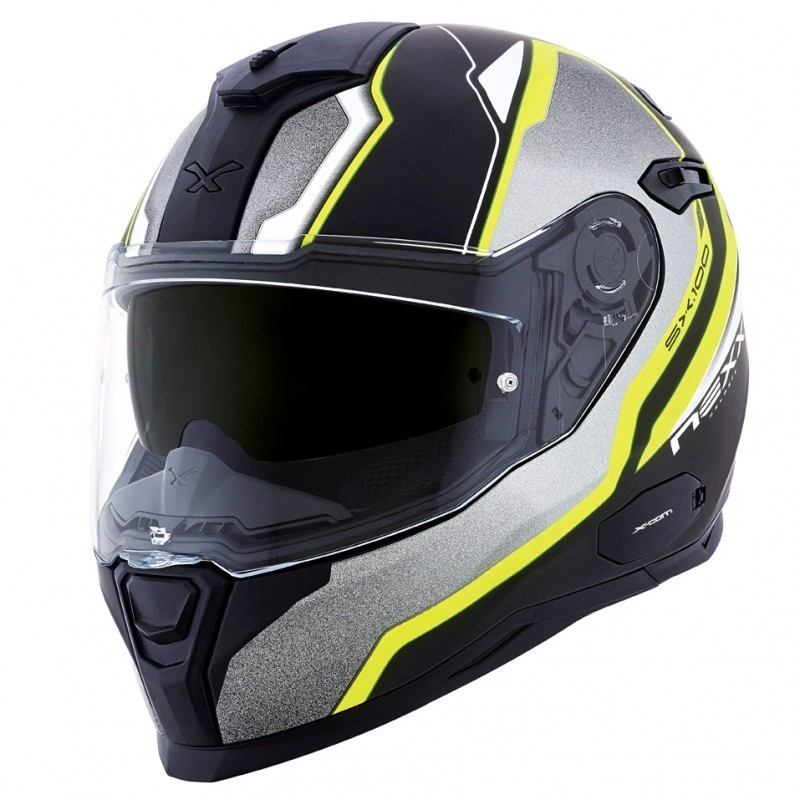 Nexx SX 100 Blast motociklistička kaciga crno-siva-fluo žuta rasprodaja