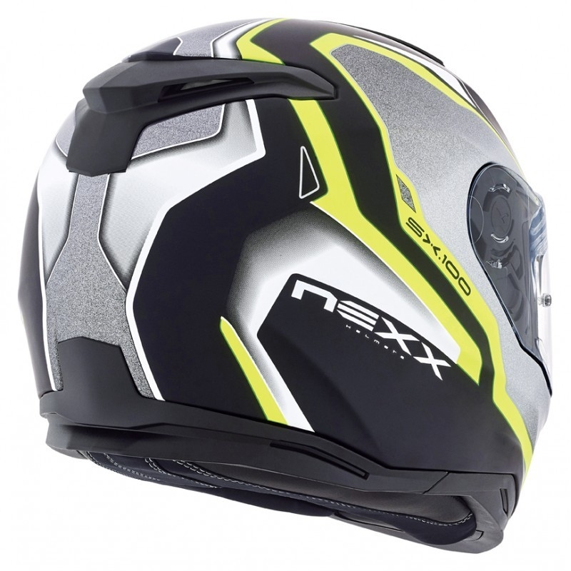 Nexx SX 100 Blast motociklistička kaciga crno-siva-fluo žuta rasprodaja