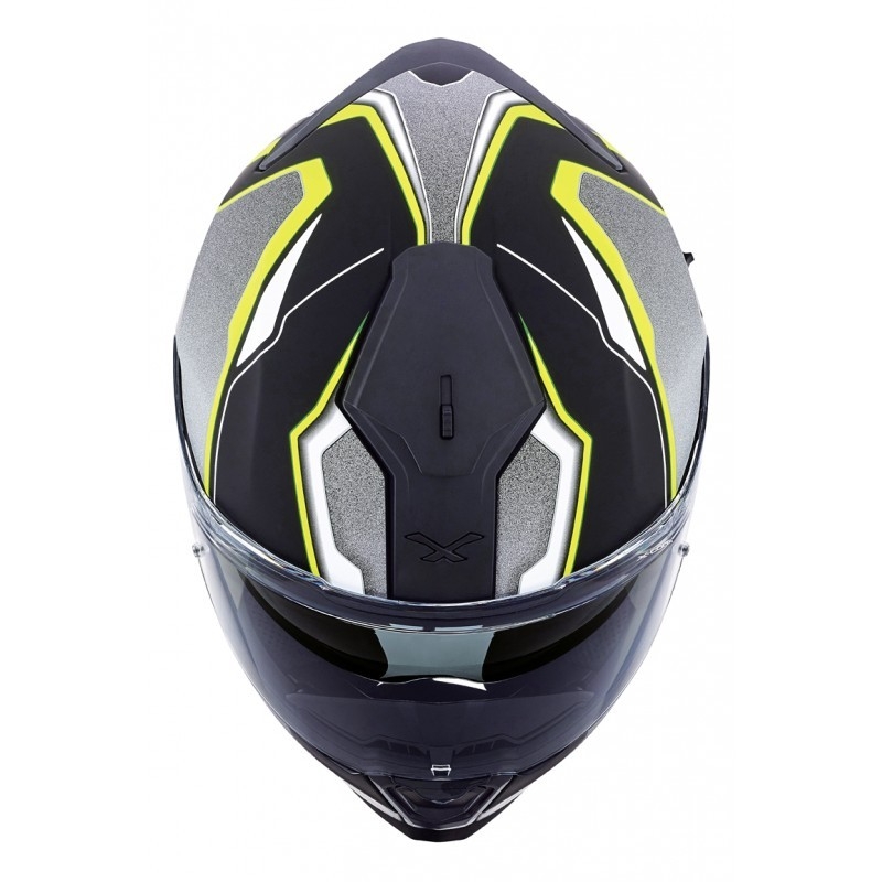 Nexx SX 100 Blast motociklistička kaciga crno-siva-fluo žuta rasprodaja
