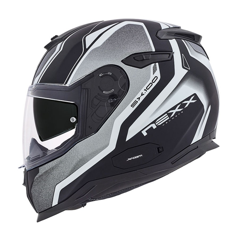 Nexx SX 100 Blast motociklistička kaciga crno-sivo-bijela rasprodaja