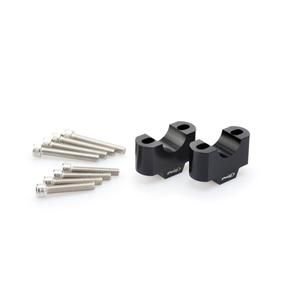 Zvýšení řidítek PUIG černý height 30mm, d 29mm