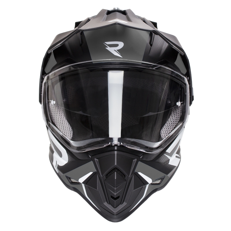 Enduro kaciga Street Racer Tracker crno-siva