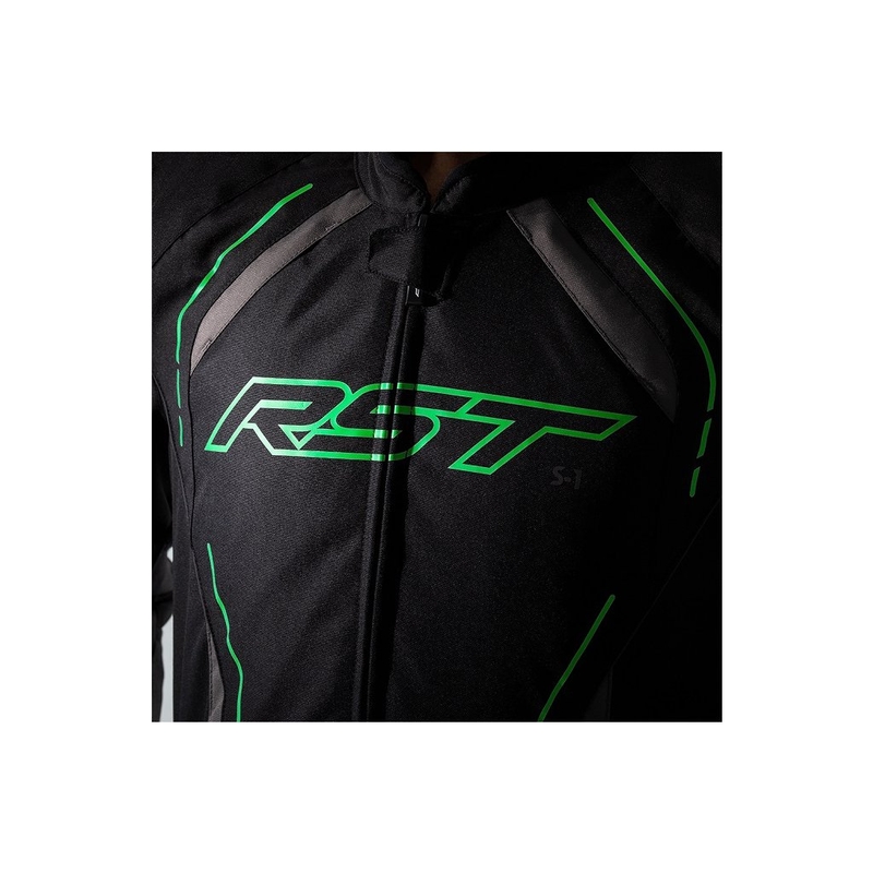 Motoristička jakna RST S-1 CE crna-siva-fluo zelena rasprodaja