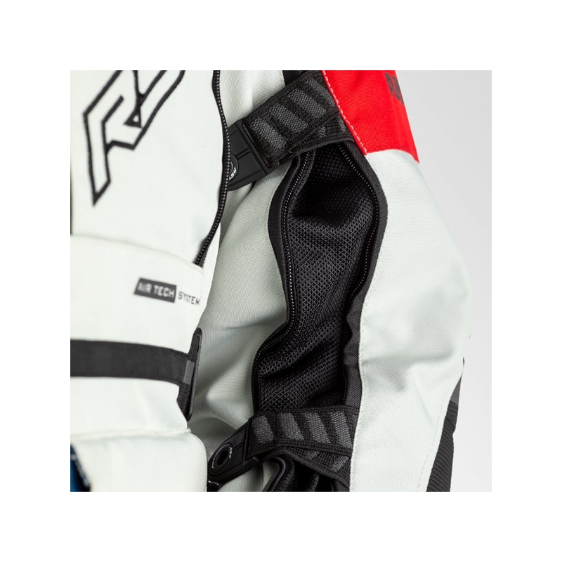 RST Pro Series Adventure-X Airbag CE Airbag Jakna bijelo-crveno-plava rasprodaja