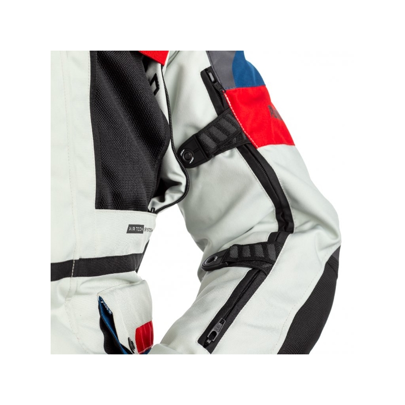 RST Pro Series Adventure-X Airbag CE Airbag Jakna bijelo-crveno-plava rasprodaja