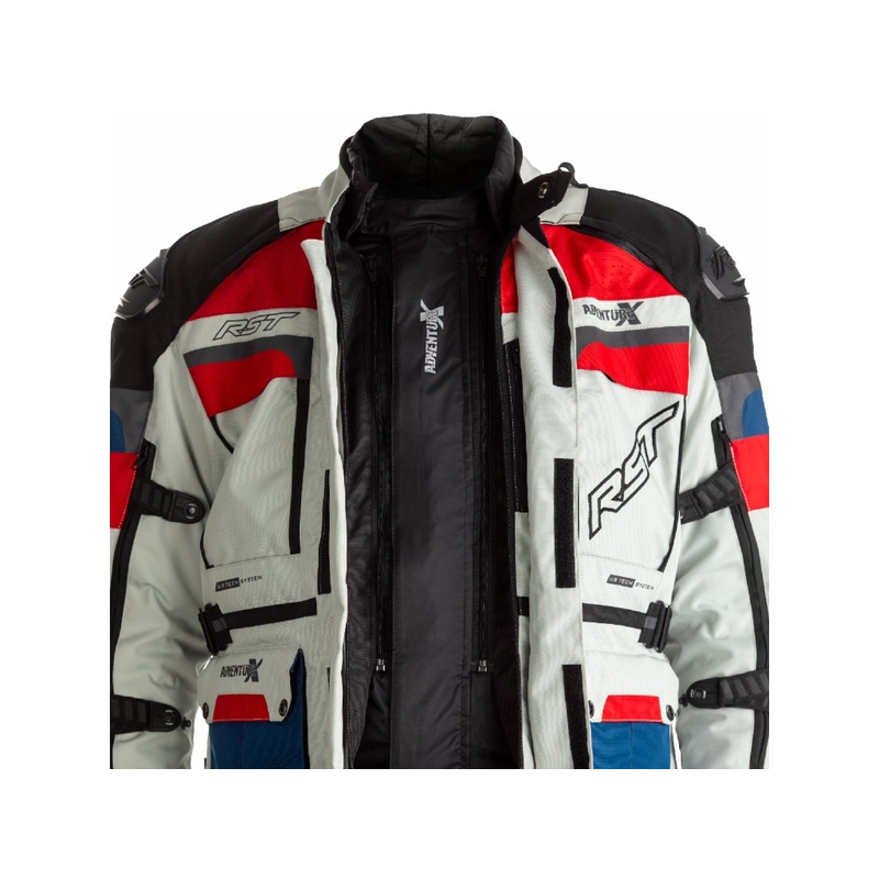 Motociklistička jakna RST Pro Series Adventure-X CE Plavo-Crveno-Bijela rasprodaja