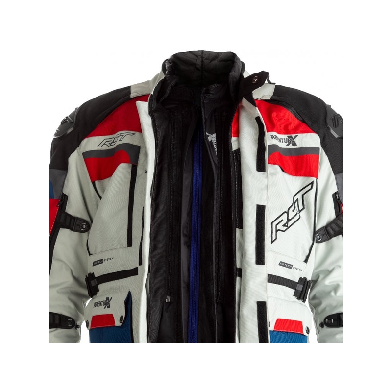 Motociklistička jakna RST Pro Series Adventure-X CE Plavo-Crveno-Bijela rasprodaja