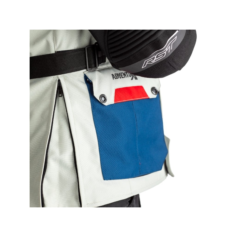 Motociklistička jakna RST Pro Series Adventure-X CE Plavo-Crveno-Bijela rasprodaja