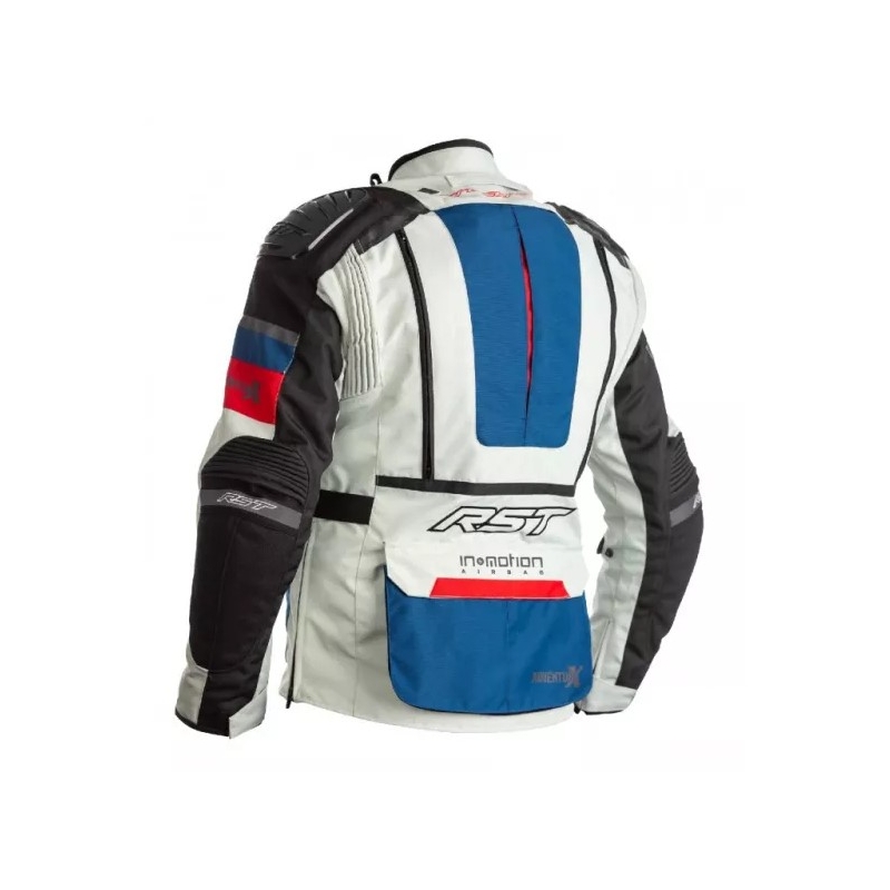 RST Pro Series Adventure-X Airbag CE Airbag Jakna bijelo-crveno-plava rasprodaja