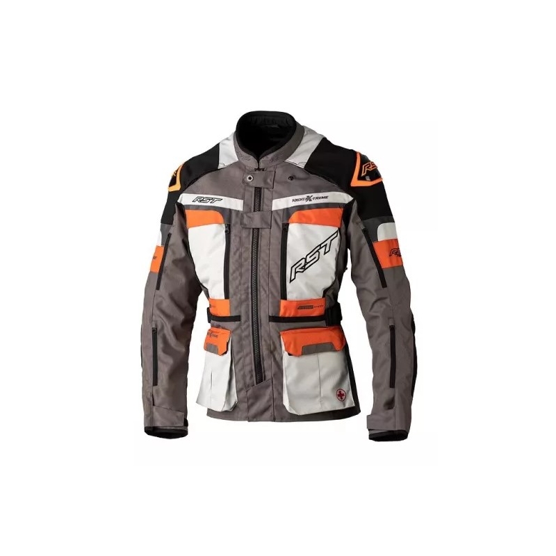 Motociklistička jakna RST Pro Series Adventure-Xtreme CE crna-siva-srebrna-narančasta