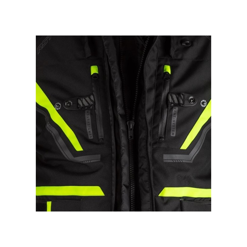 RST Pro Series Paragon 6 Airbag Jacket CE Black-Fluo Yellow rasprodaja